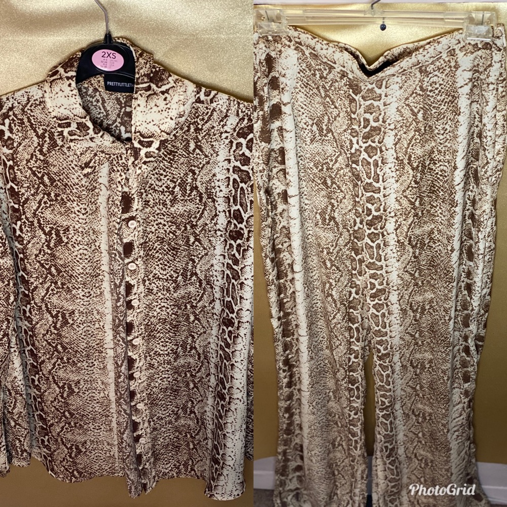 Two-Piece Snake Skin Set